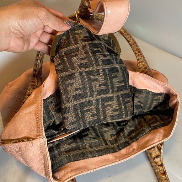 Fendi Y2K Spy Bag Pink Dusty Pink Pebbled leather - Picture 10 of 15